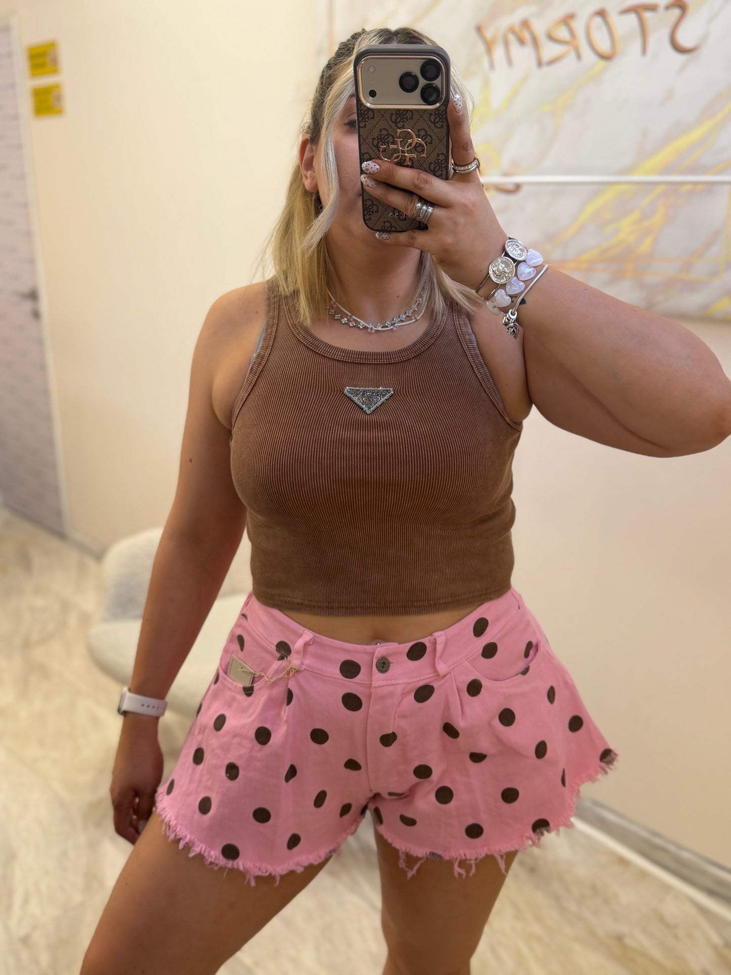 Polka dots shorts
