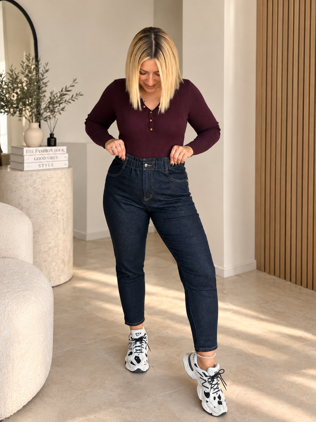Zizel Dark Blue Jean