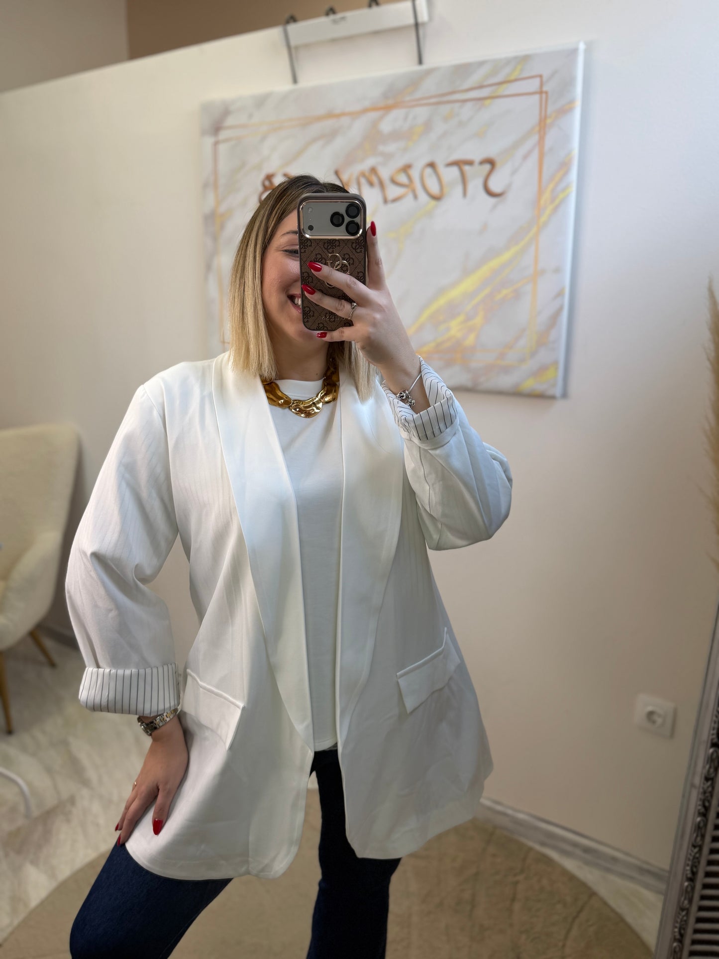 Σακάκι Oversized Ρίγα