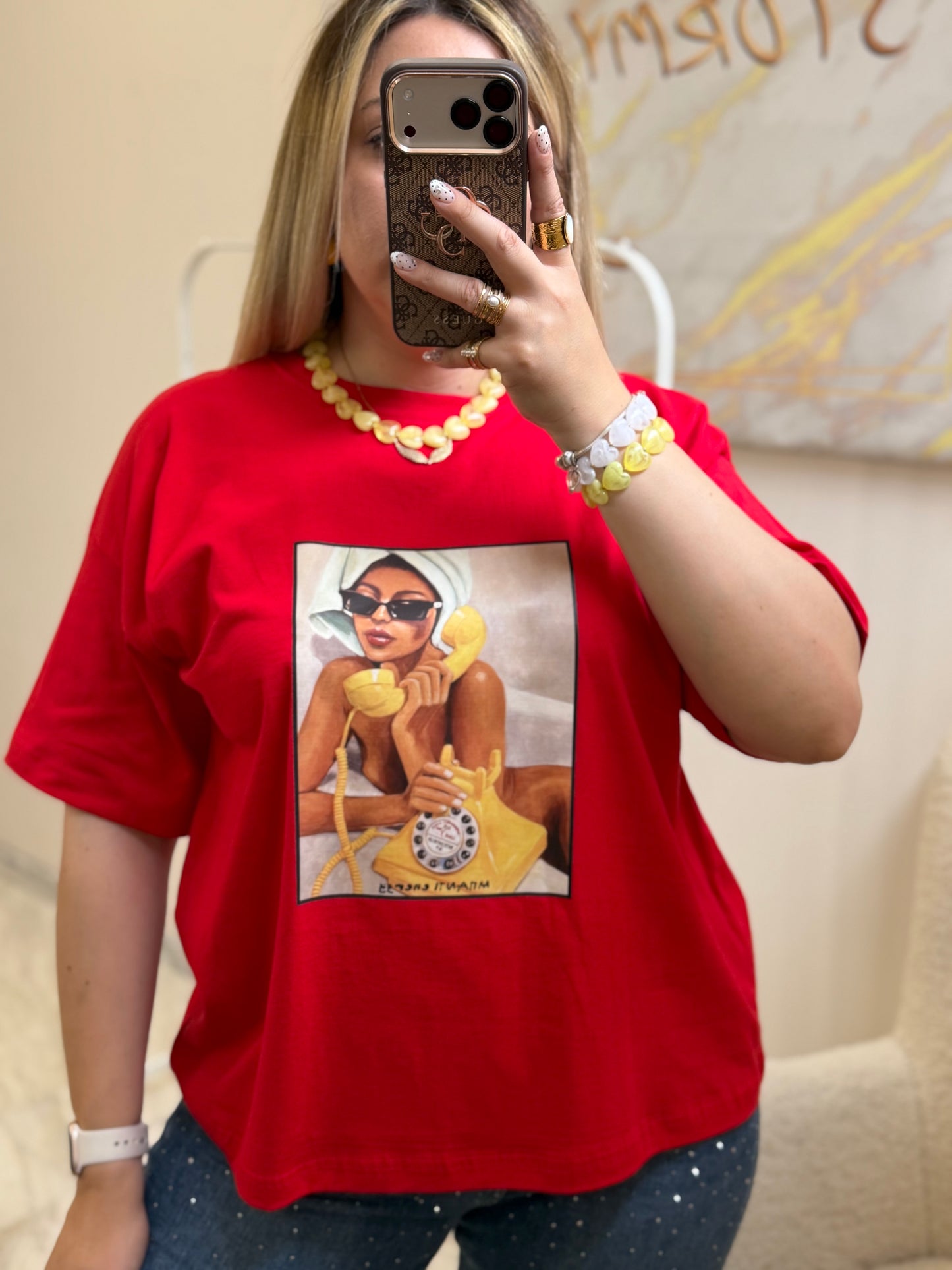 Yellow Telephone T-shirt