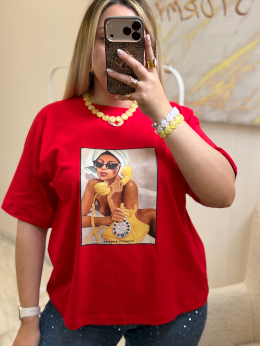 Yellow Telephone T-shirt