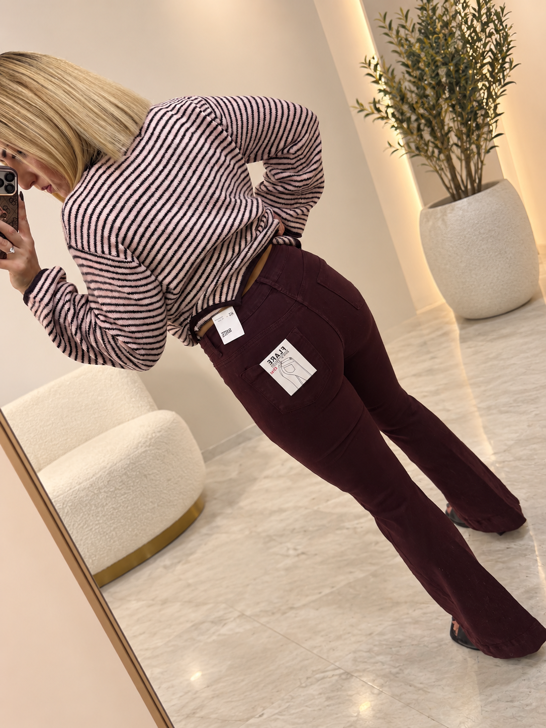 Flare Jean -5KG Bordeaux