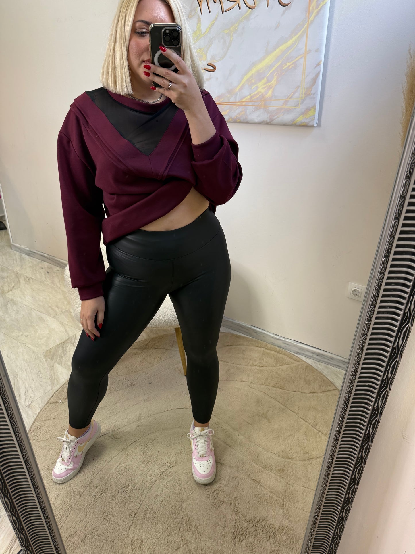 Shinny Leather Κολάν