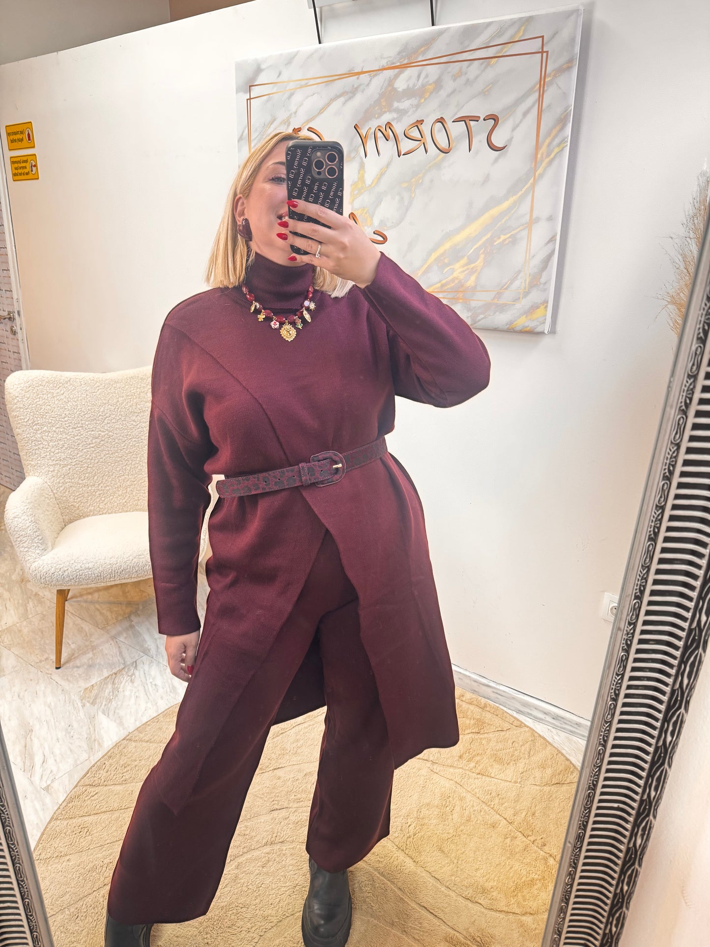 Ifigenia Set Bordeaux