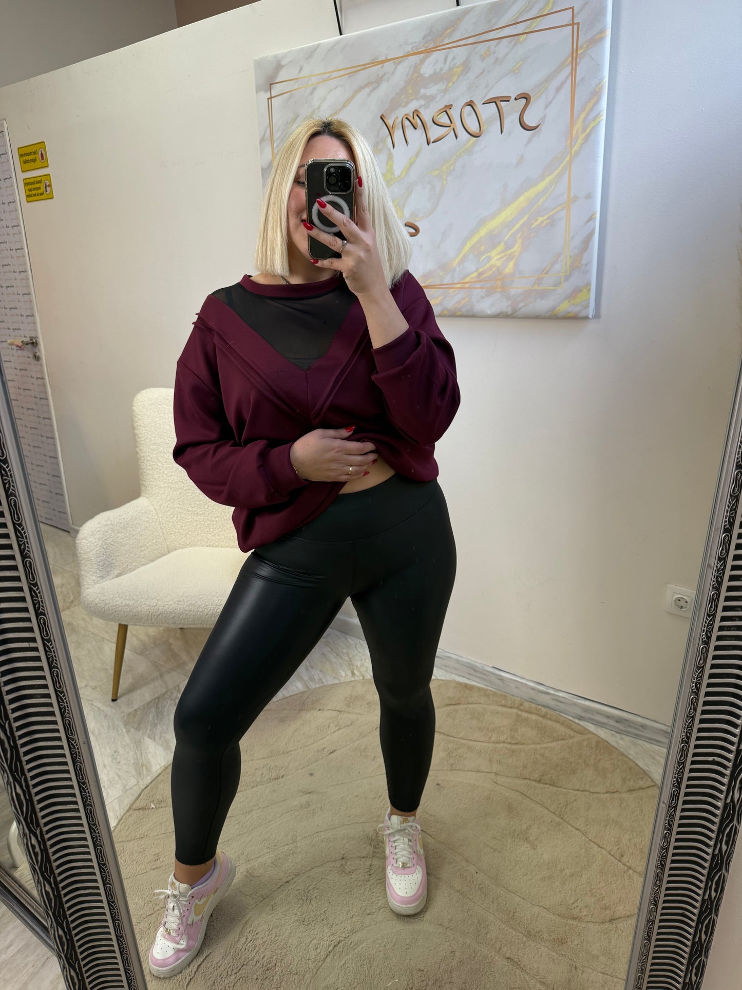 Shinny Leather Κολάν