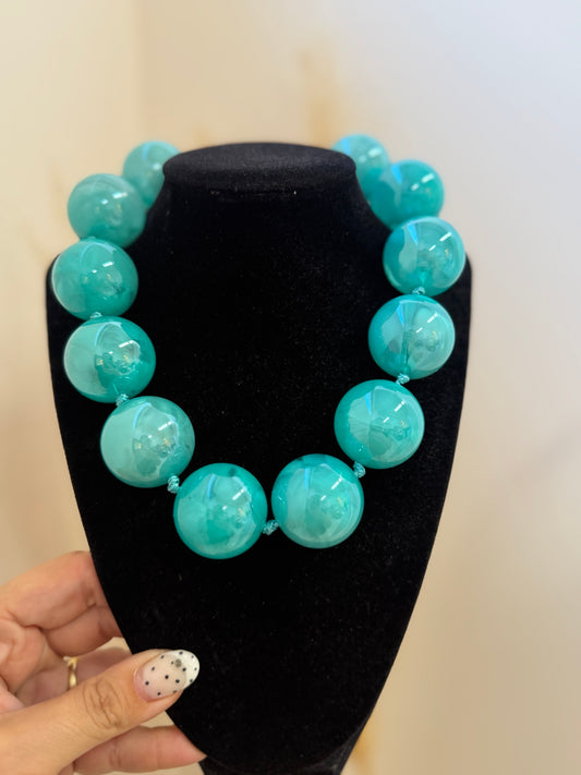Balls Necklace Petrol