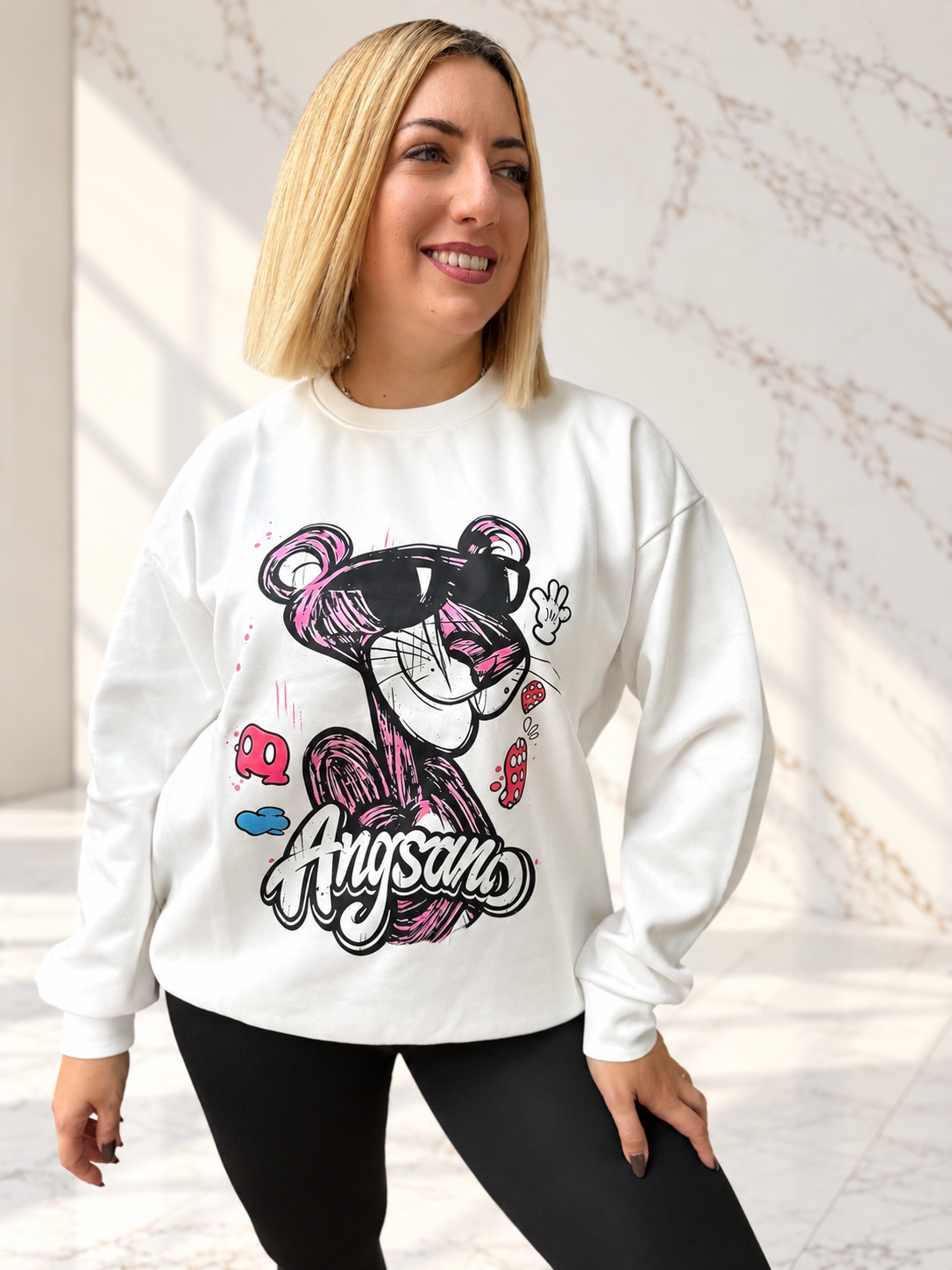 Panther Oversized White