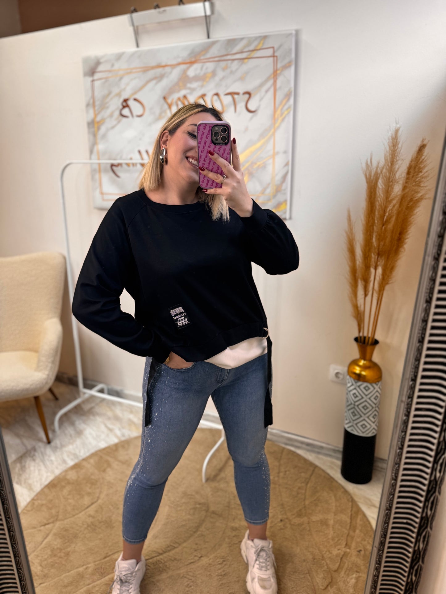 Eleanora Blue -5KG Strass Jean