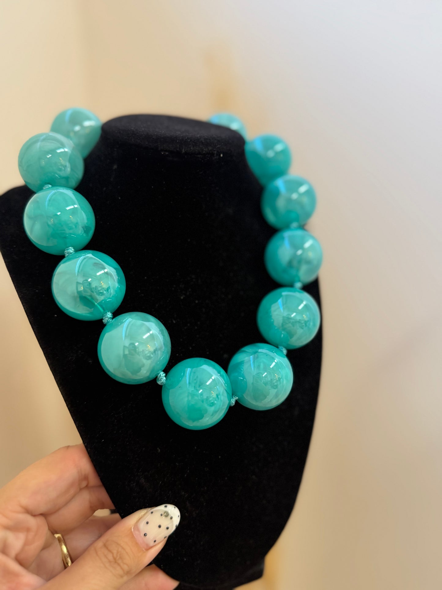 Balls Necklace Petrol