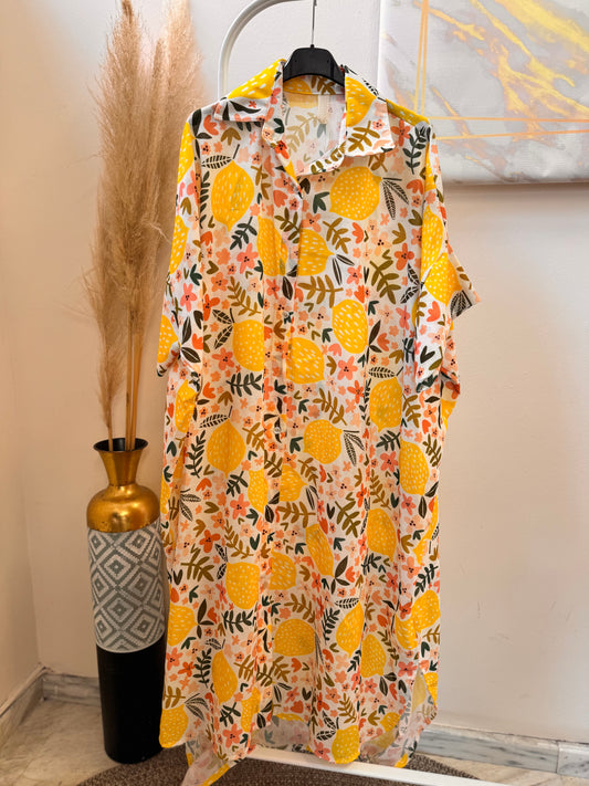 Lemons 🍋 Plus size Dress Yellow