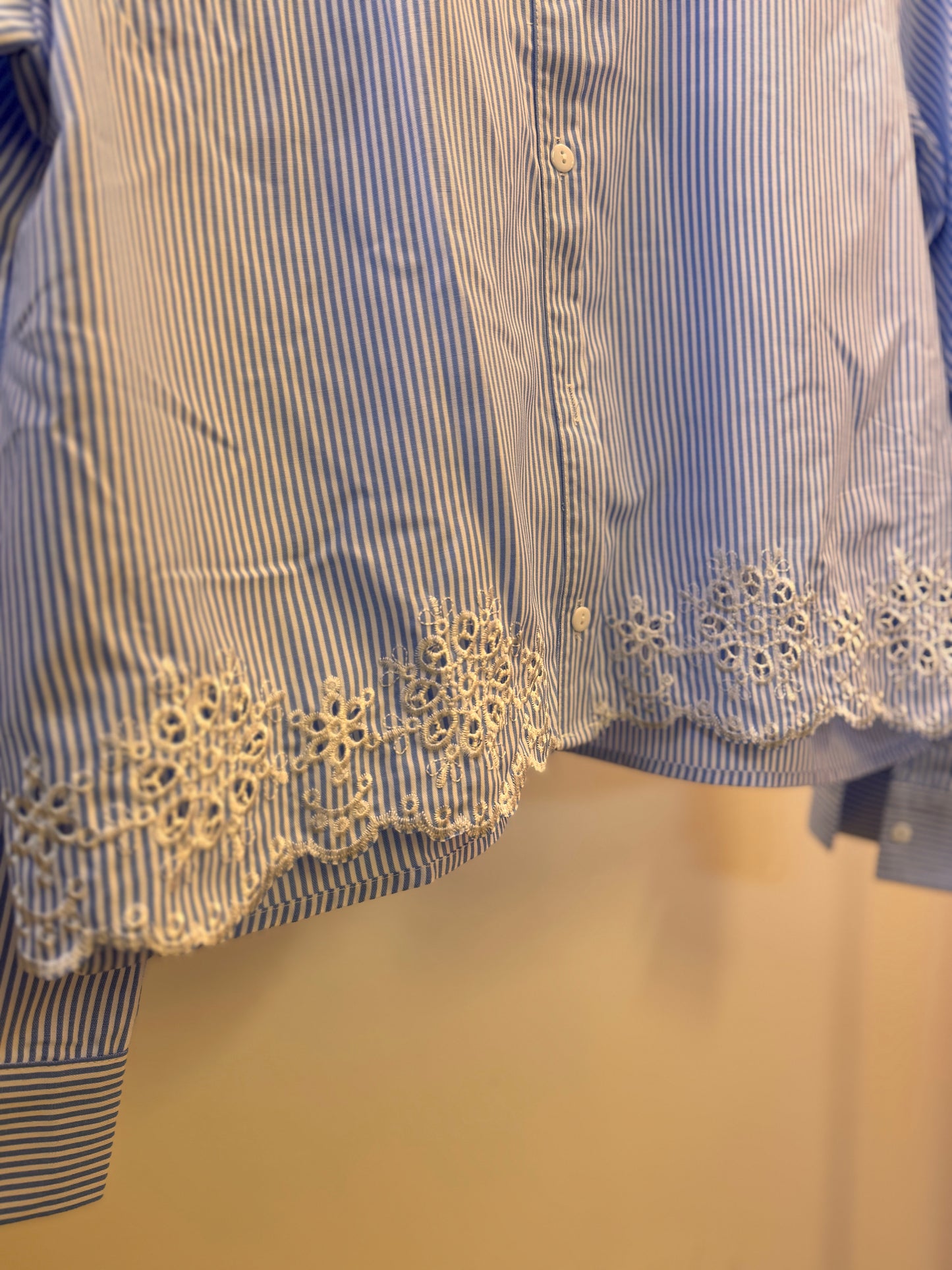 Stripe & Lace Shirt