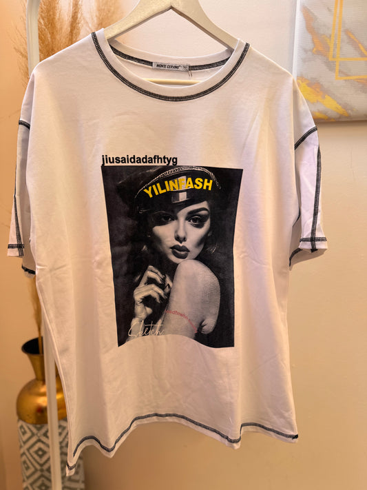 Oversized Girl T-Shirt Black