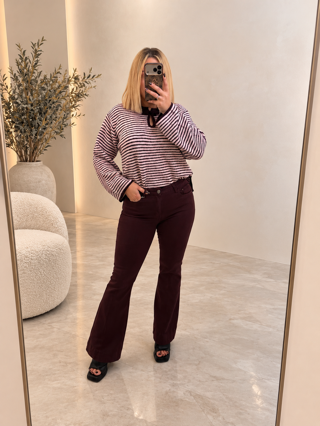 Flare Jean -5KG Bordeaux