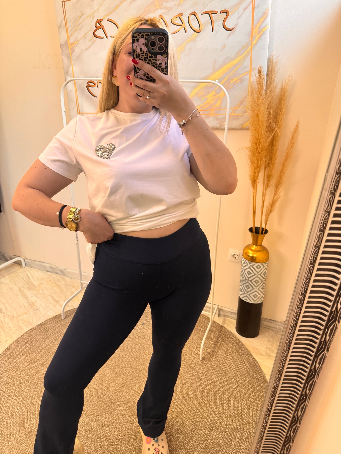 Konnie Dark Blue Elastic Pant