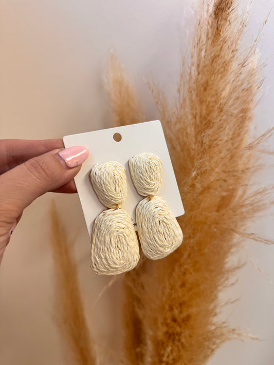 Summer White Earrings