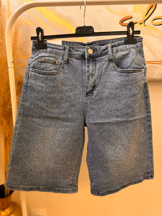 Leopard Blue Jean Vermouda