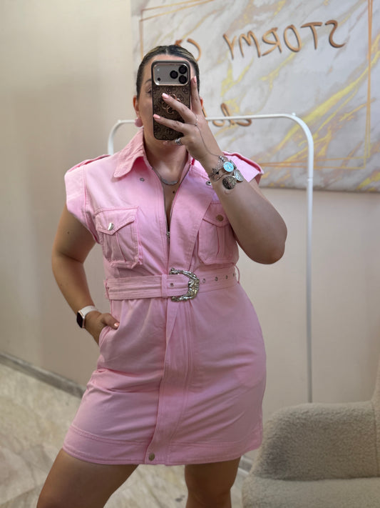 Menia Jean Dress Pink