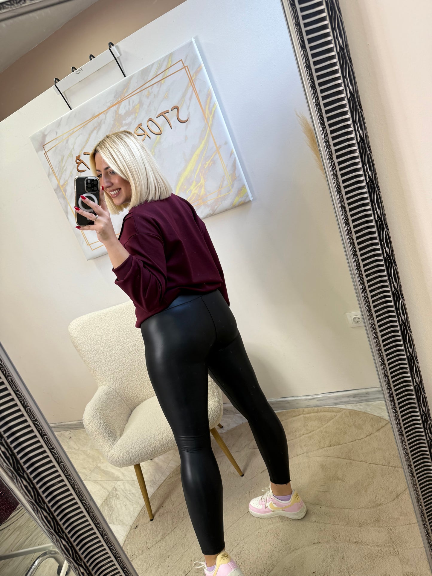 Shinny Leather Κολάν