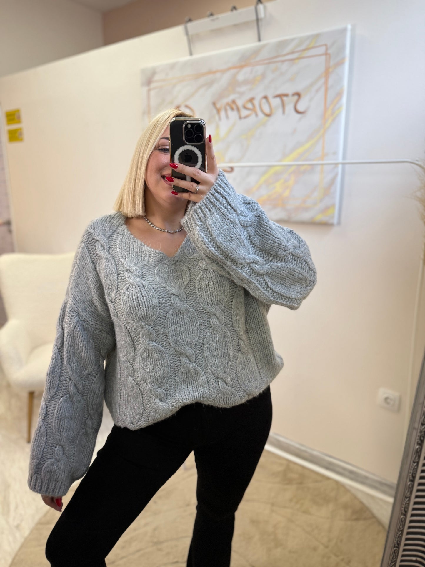 Jenny Oversized Knit Grey