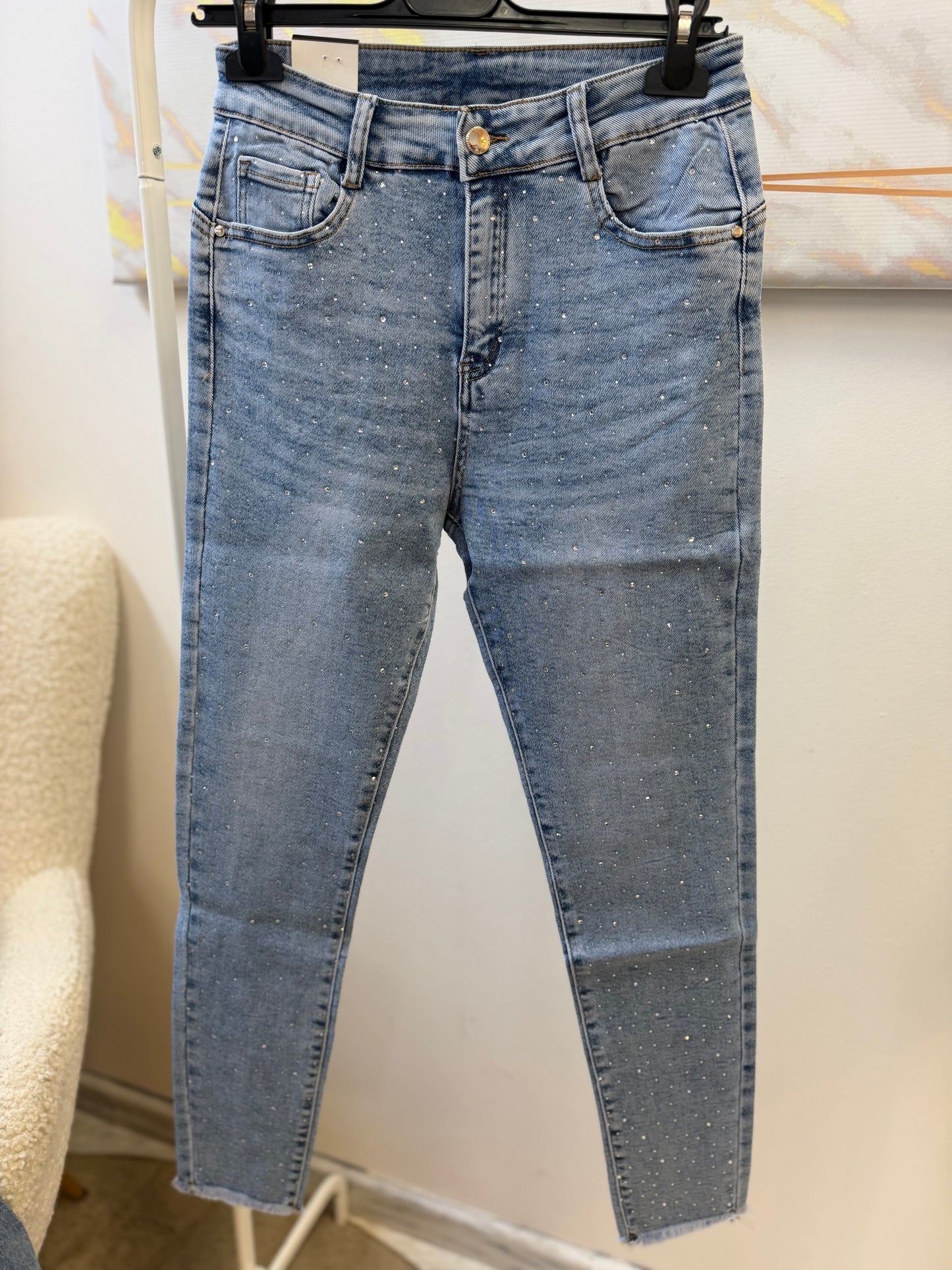 Stela Skinny Strass Jean
