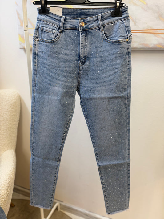 Stela Skinny Strass Jean