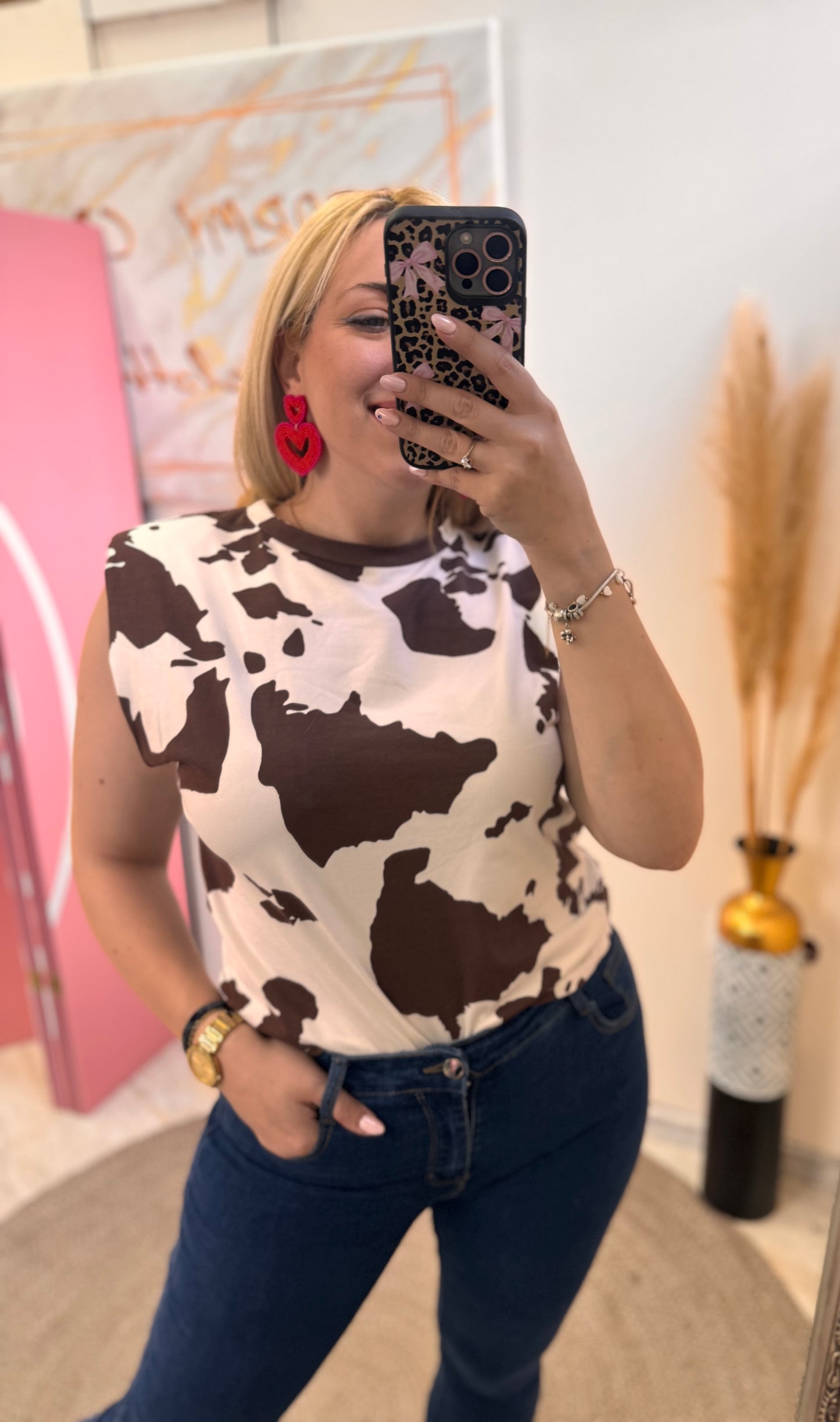 Cow Shirt Brown