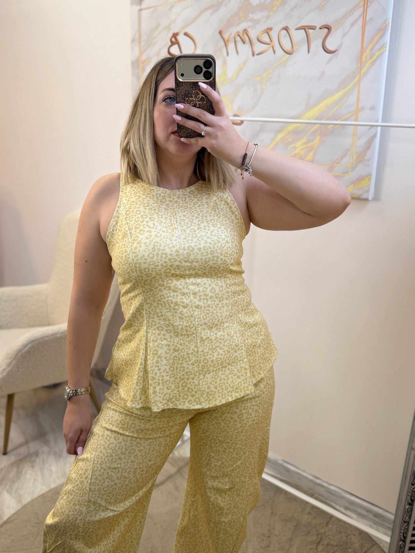 Jean leopard set