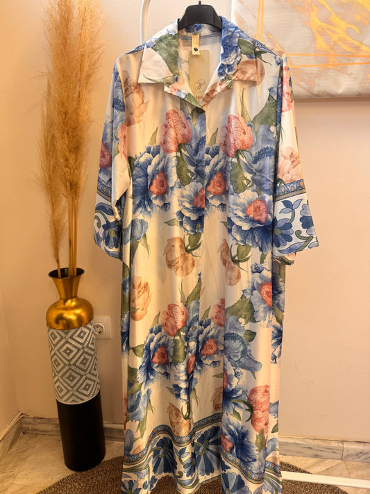 Olivia Semizie Dress Blue
