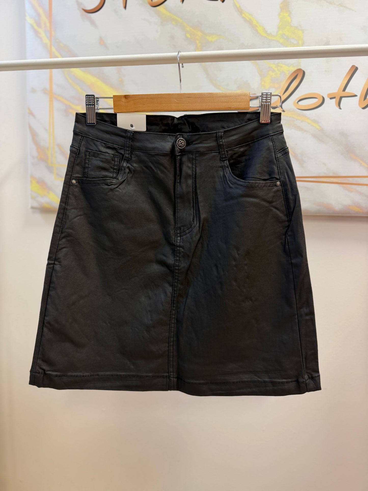 Eco Leather Skirt