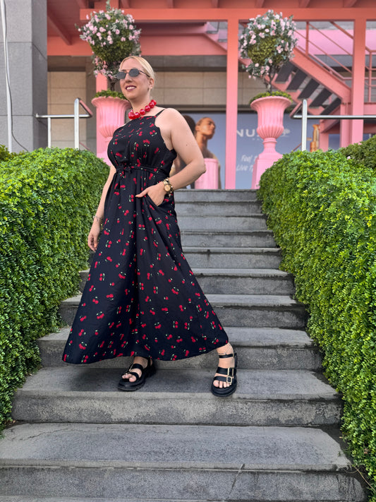 Black Cherry 🍒 Maxi Dress