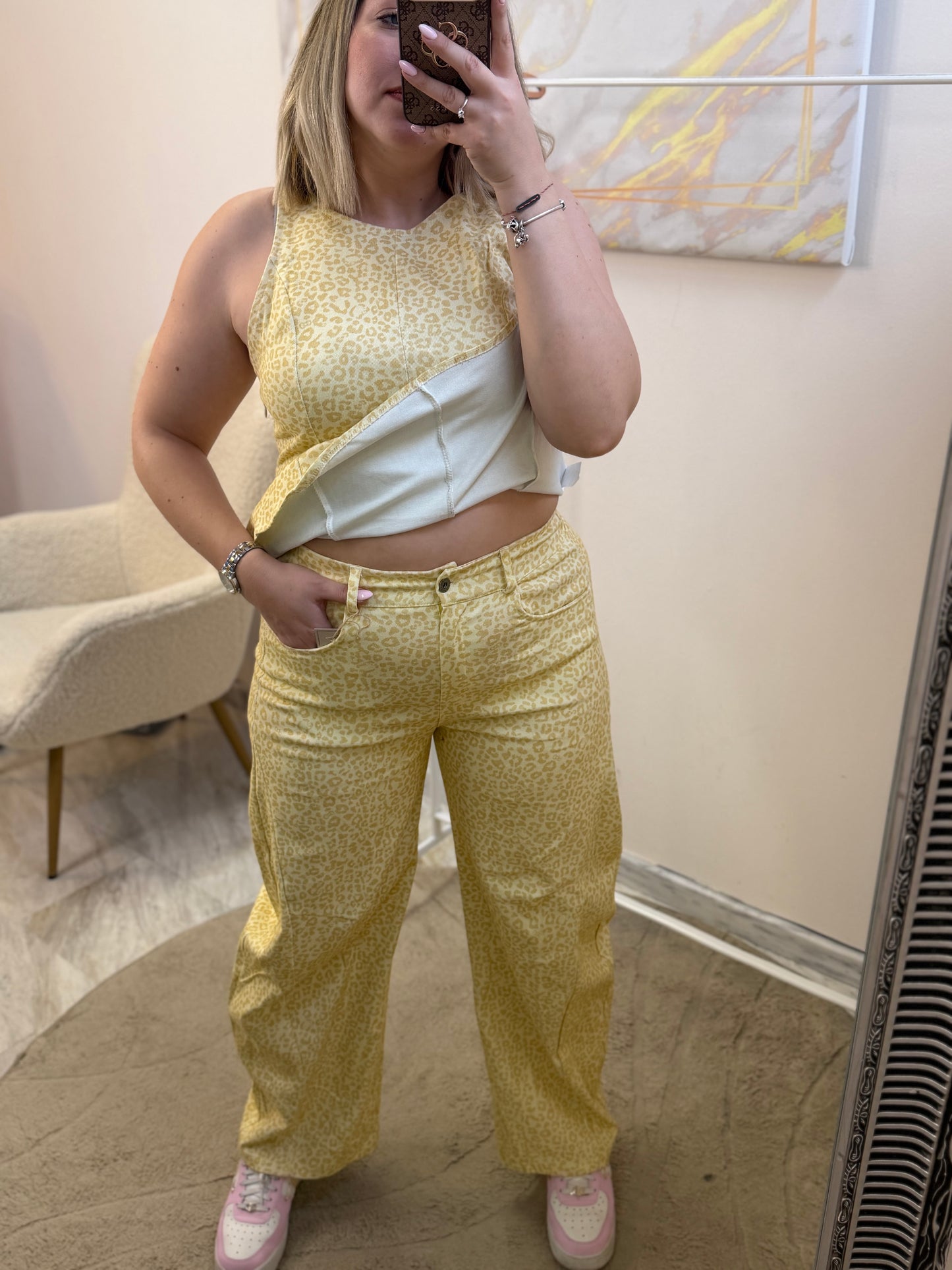 Jean leopard set