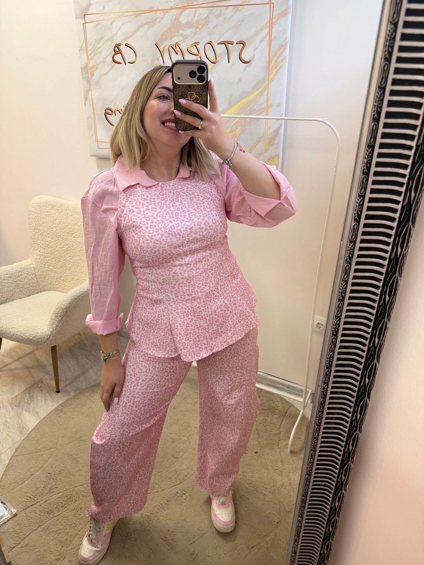 Jean leopard set