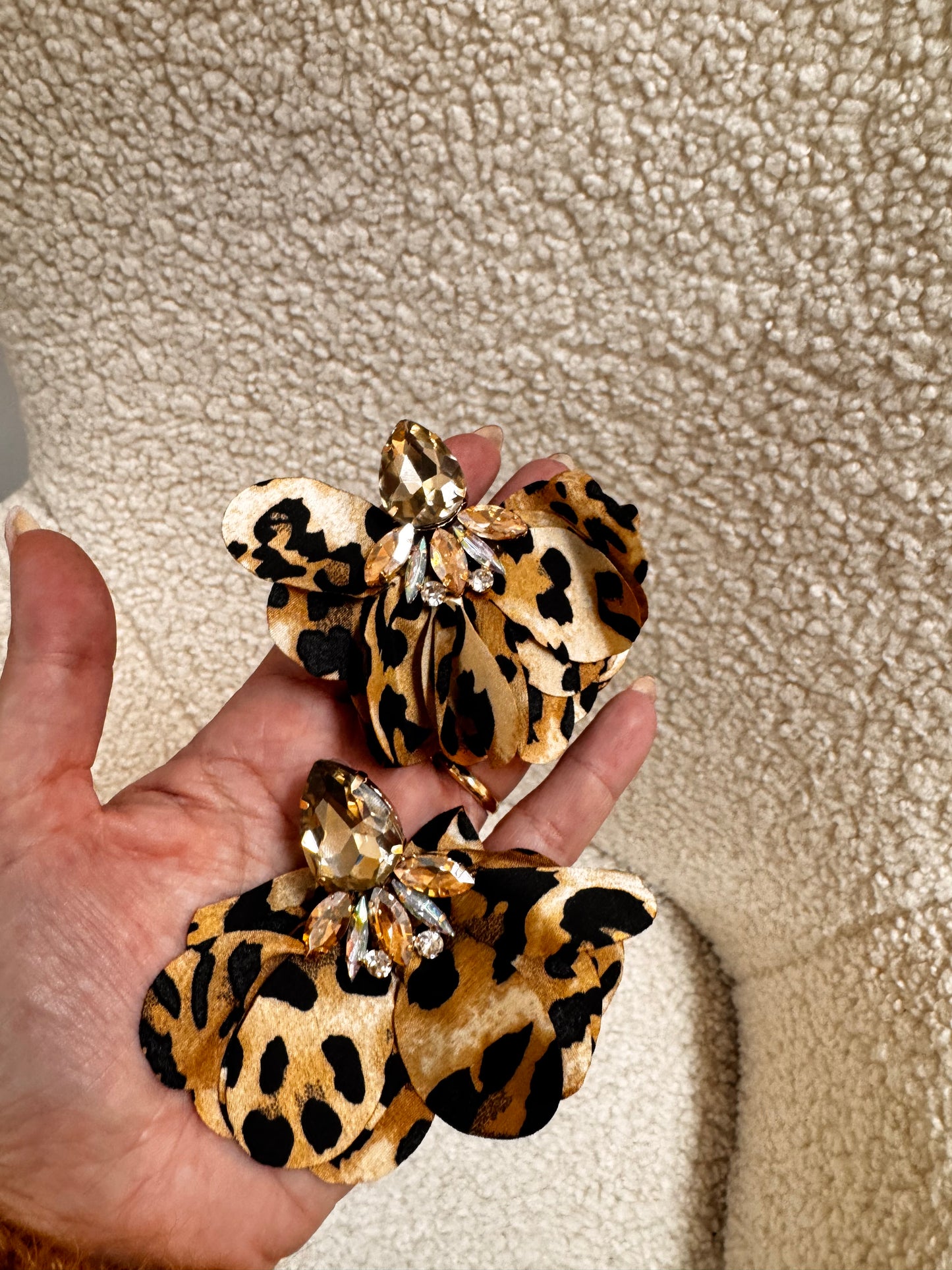 Leopard Crystal Earrings