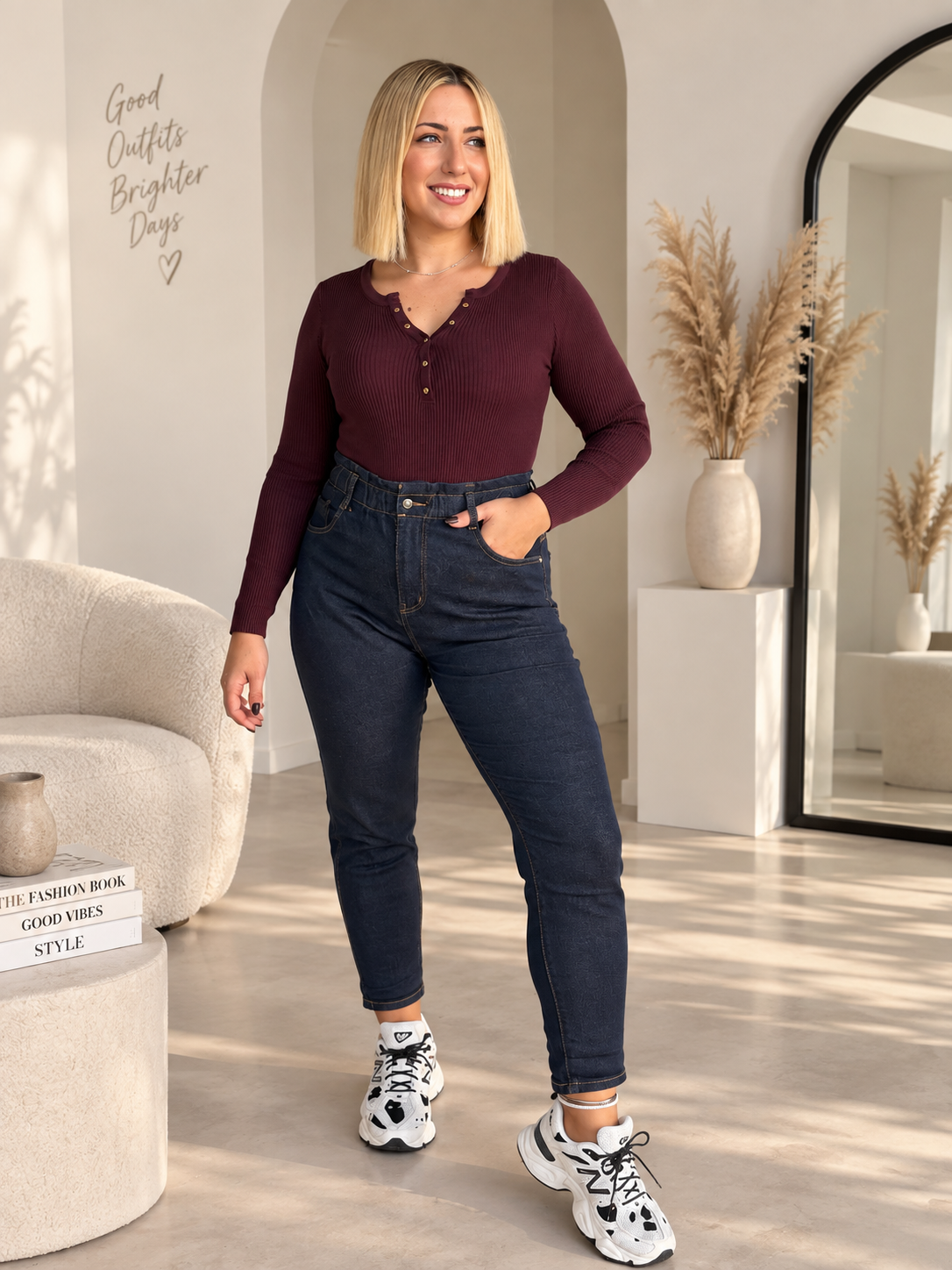 Zizel Dark Blue Jean