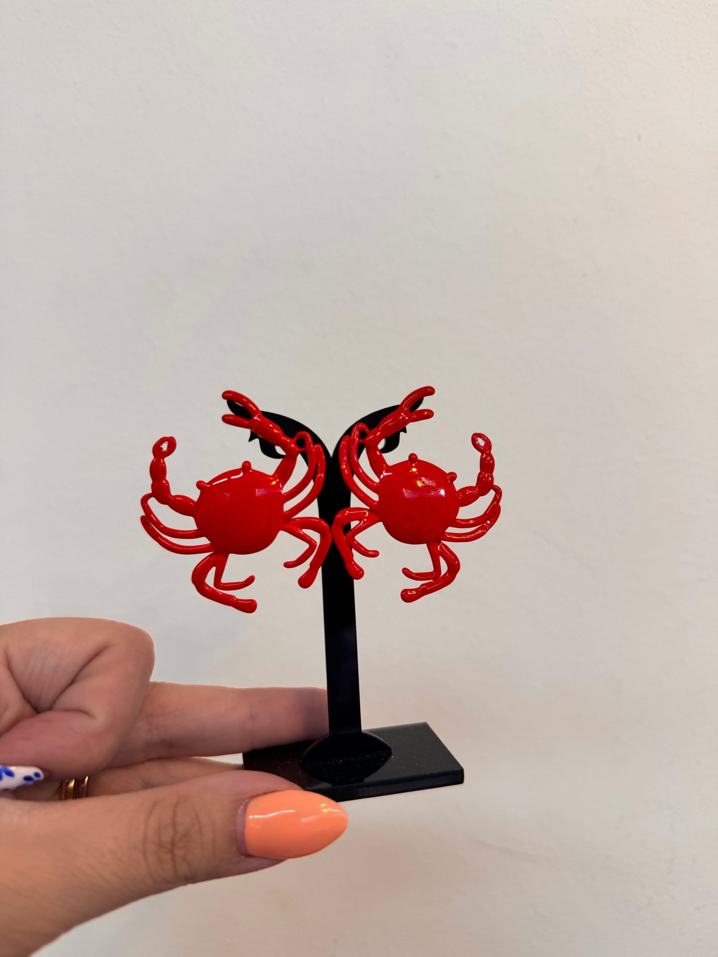 Crab 🦀 Red Earrings