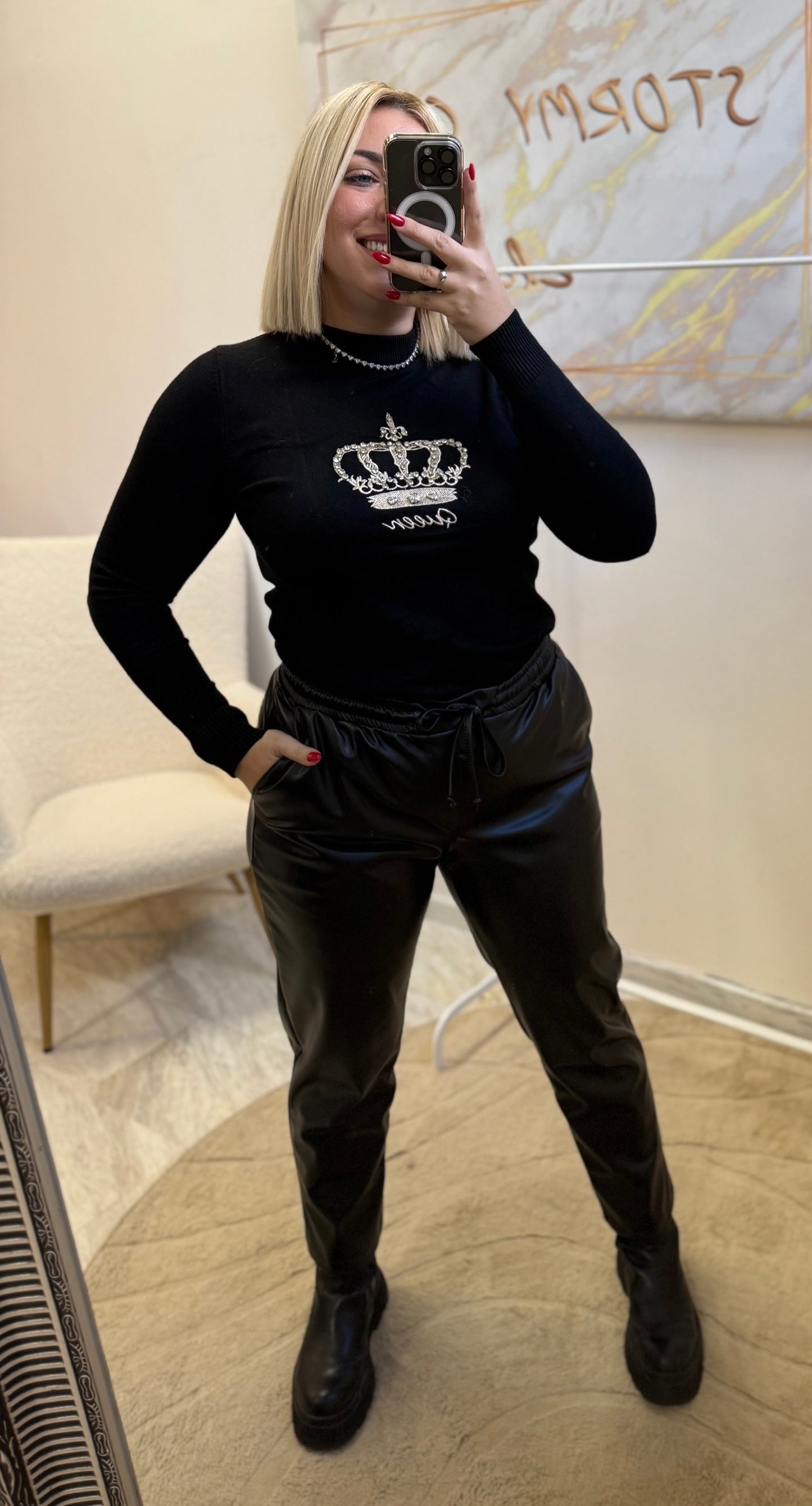 Δερματίνη Μαύρο Soft Plus Size