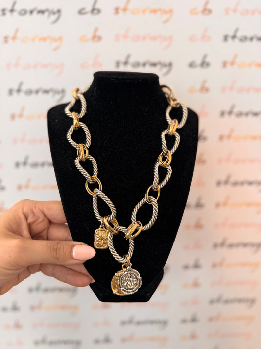 Chain Silver & Gold Necklace