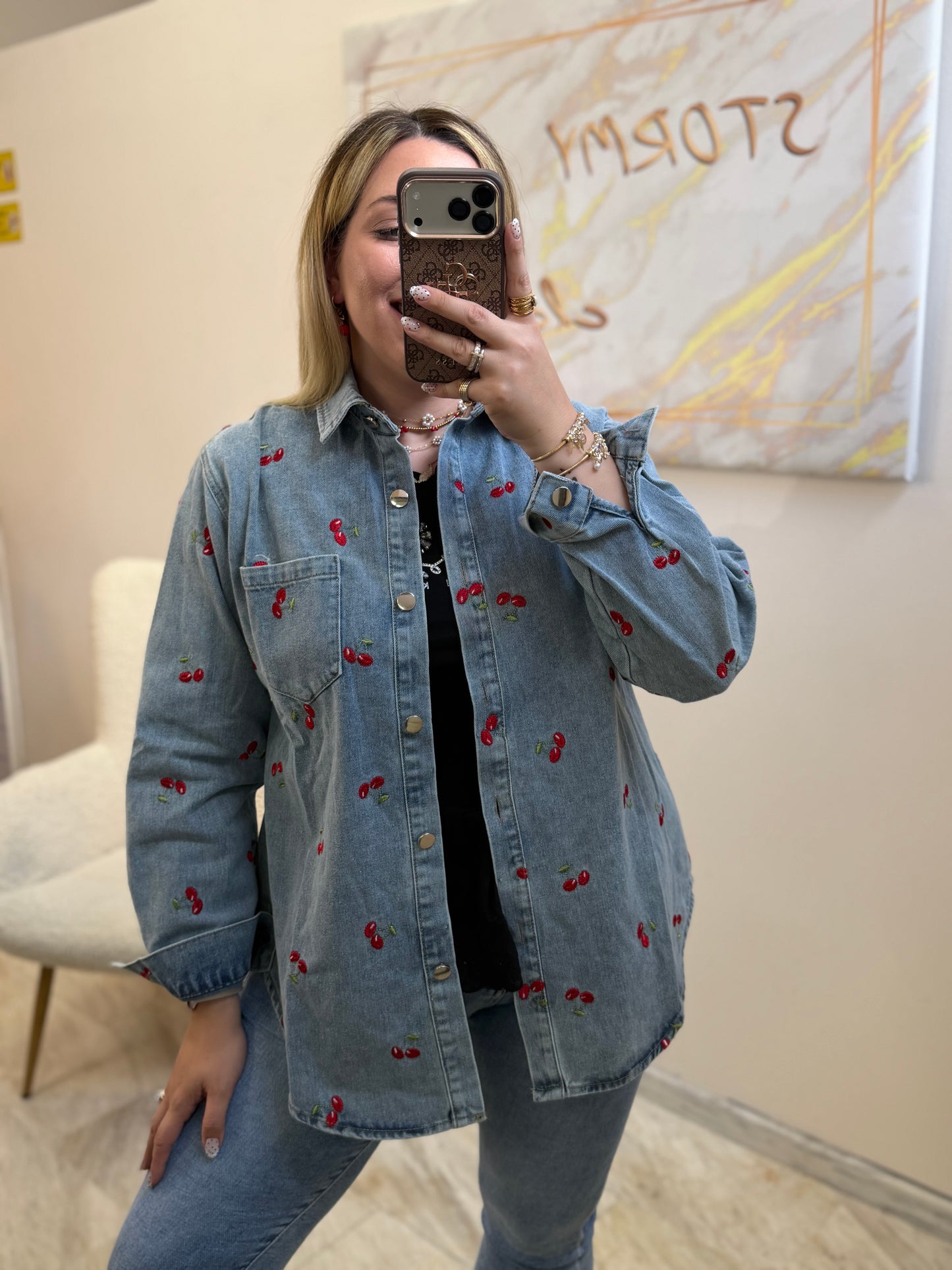 Cherry 🍒 Jean Jacket