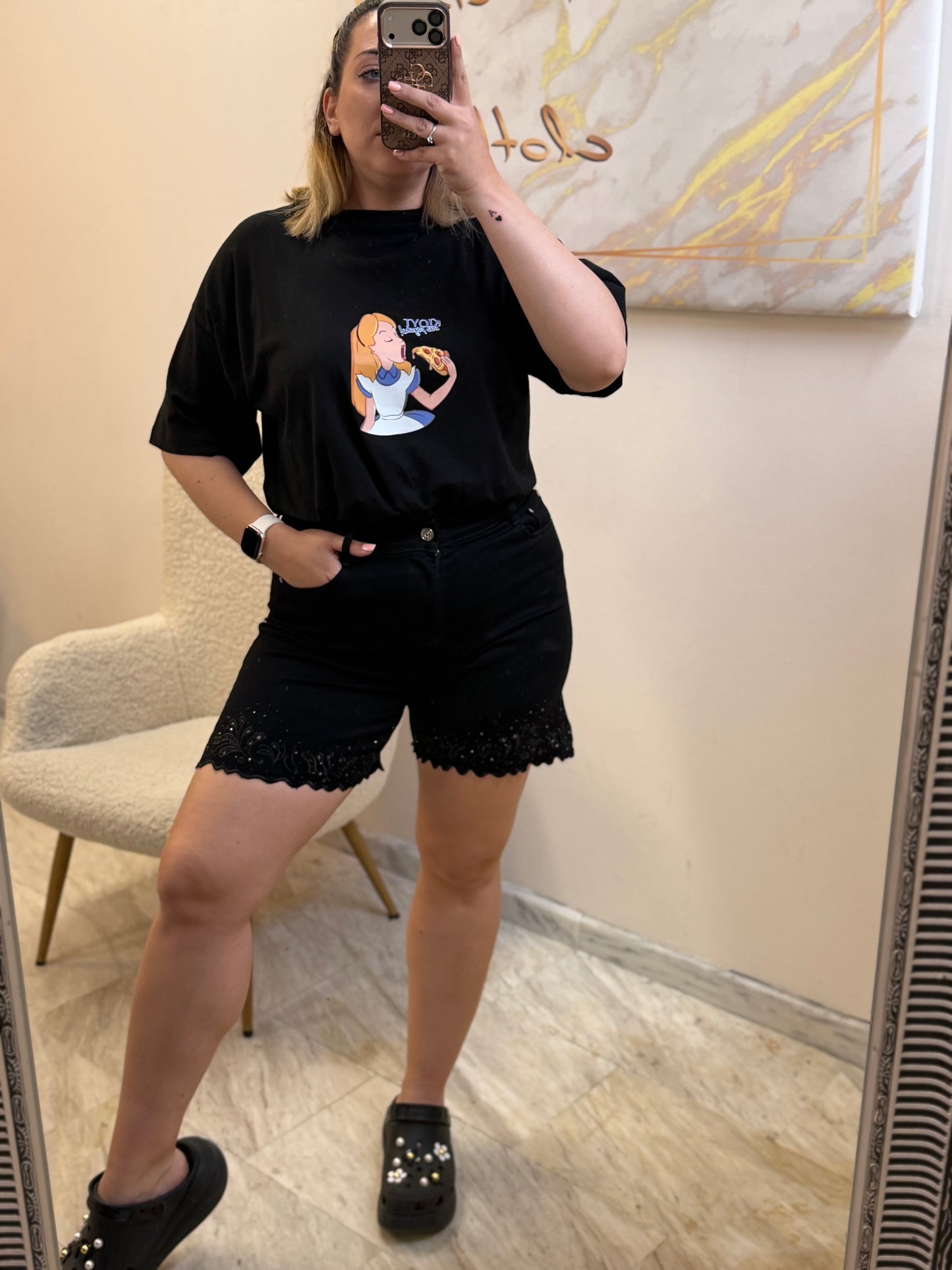 Adele Black Shorts