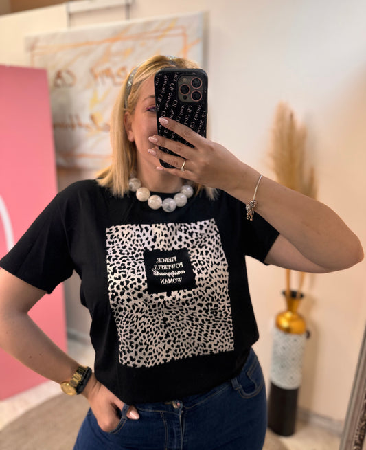 Silver Leopard T-shirt