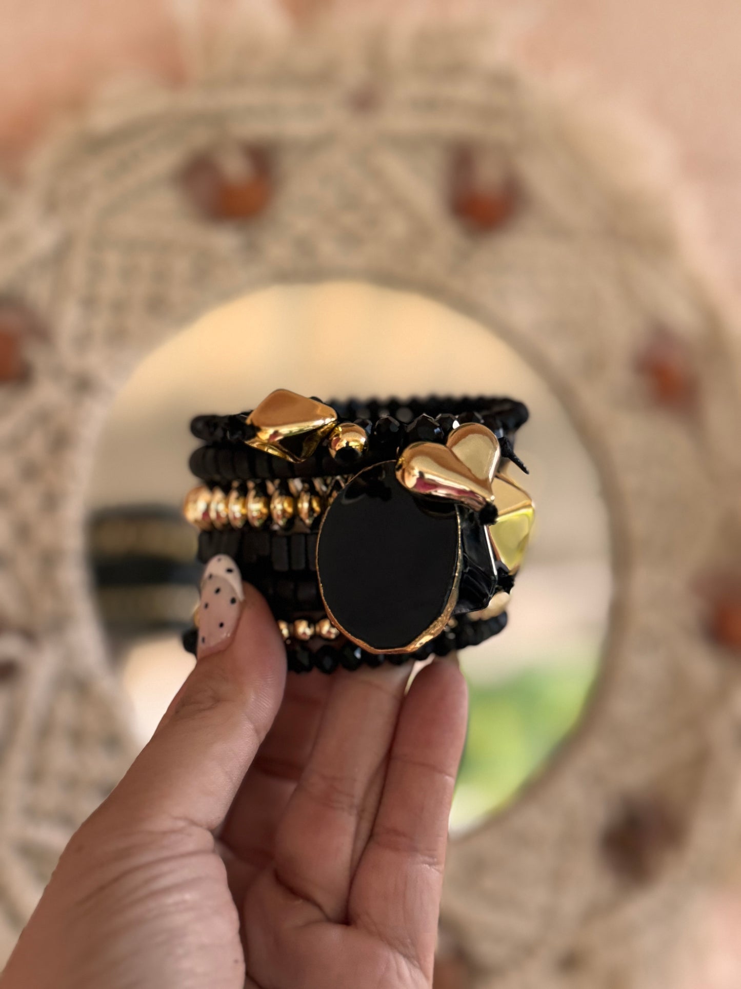 Heart Black Bracelet