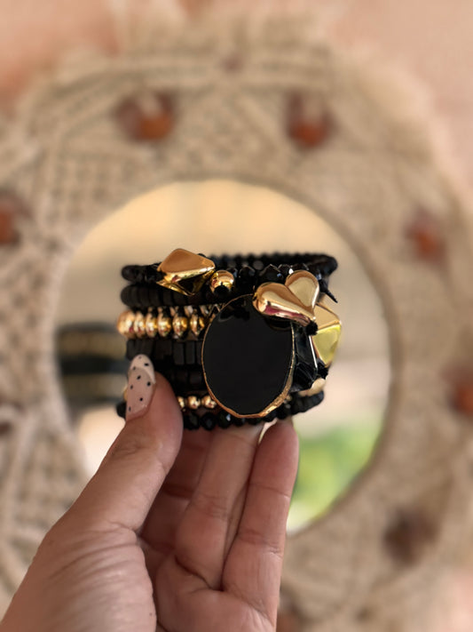 Heart Black Bracelet
