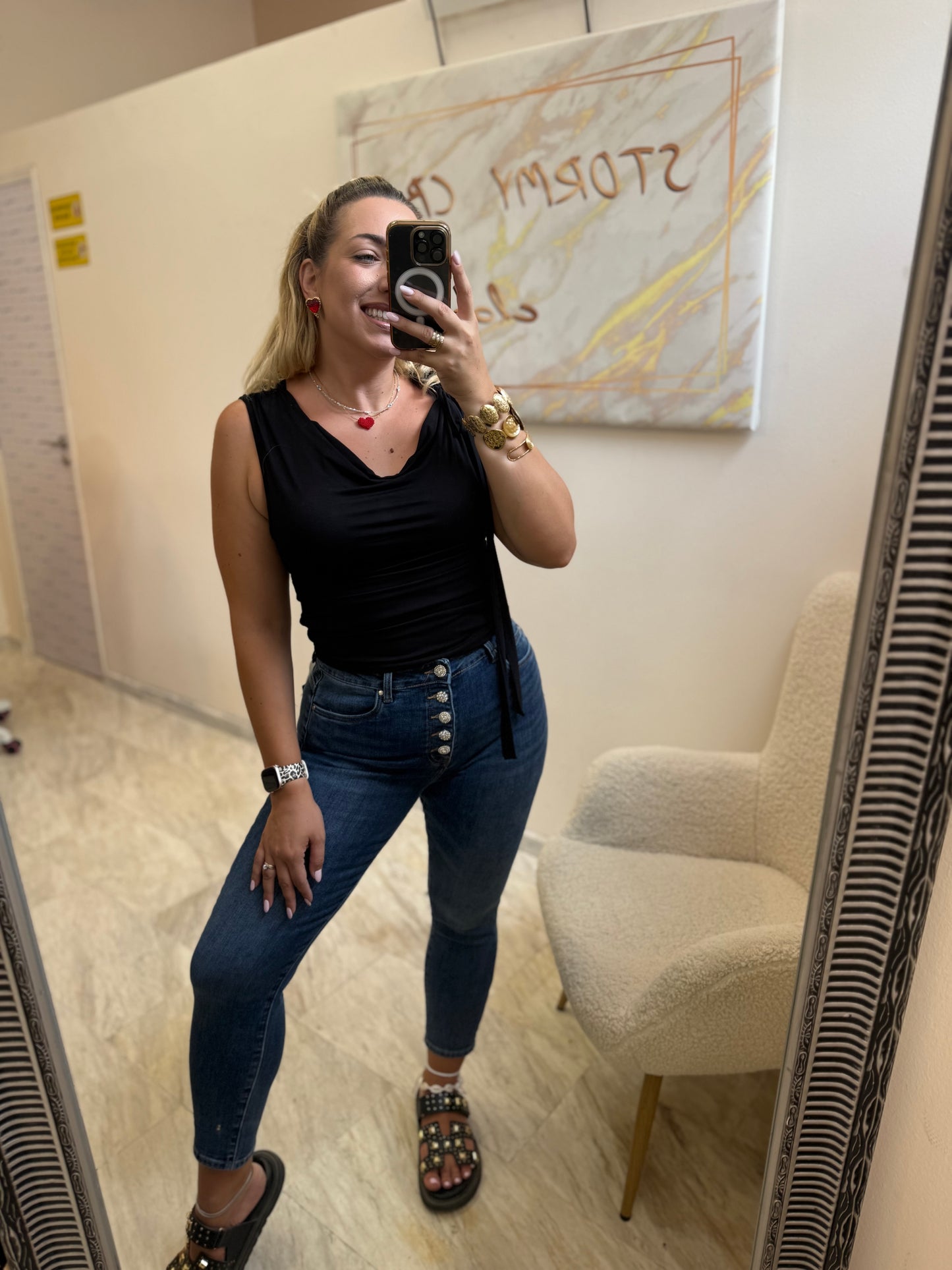 Anna Strass Jean blue