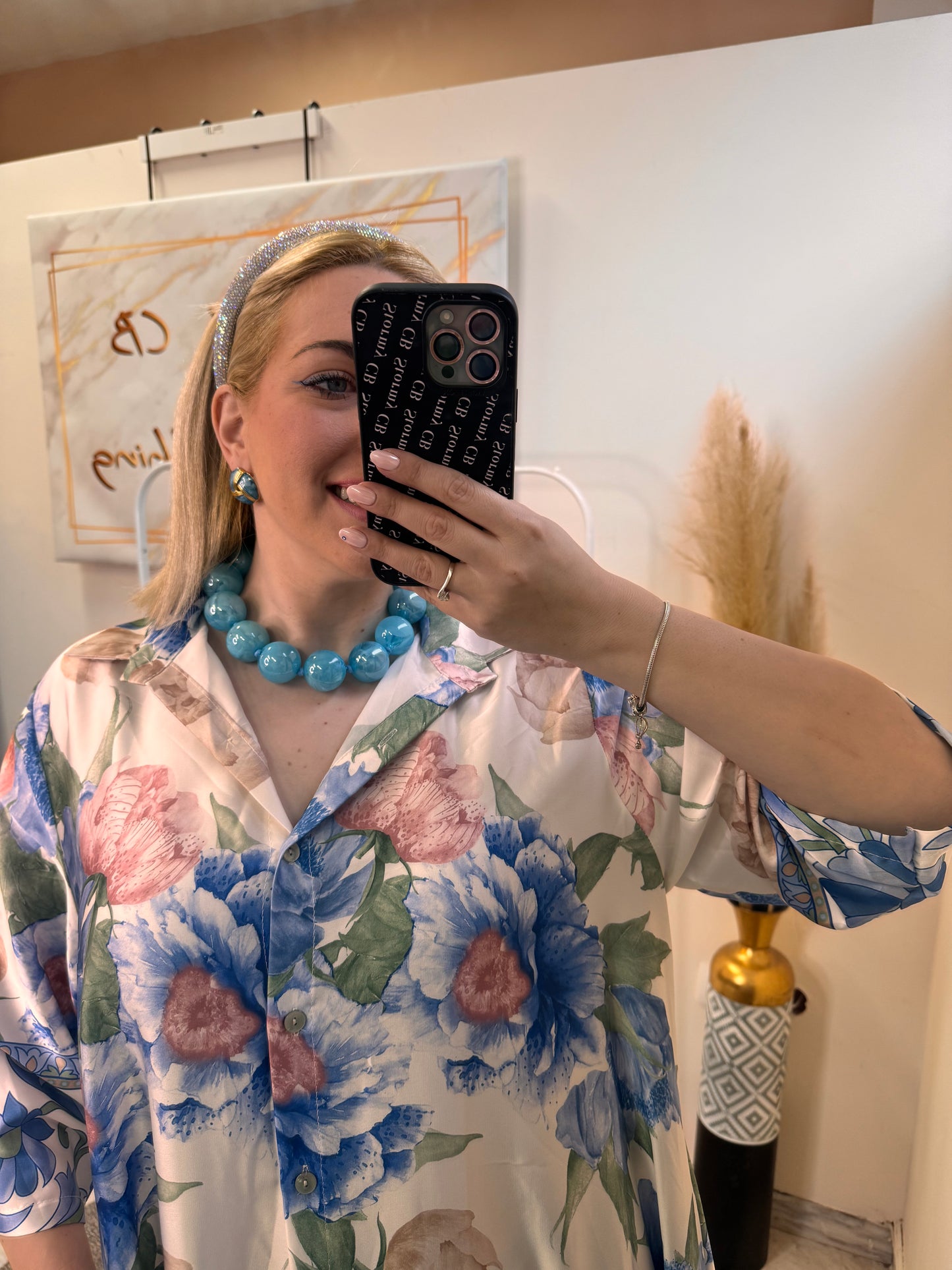 Olivia Semizie Dress Blue