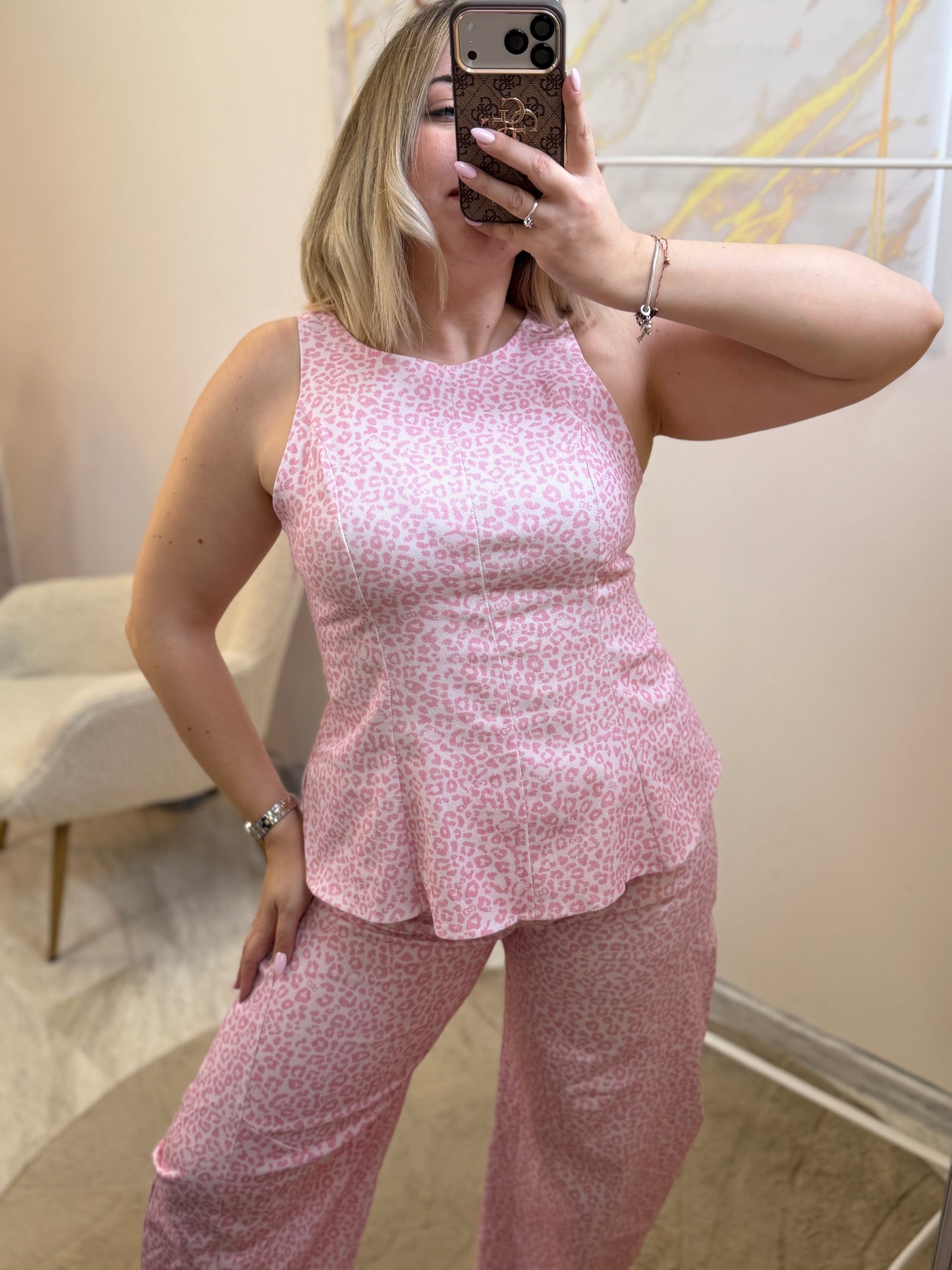 Jean leopard set