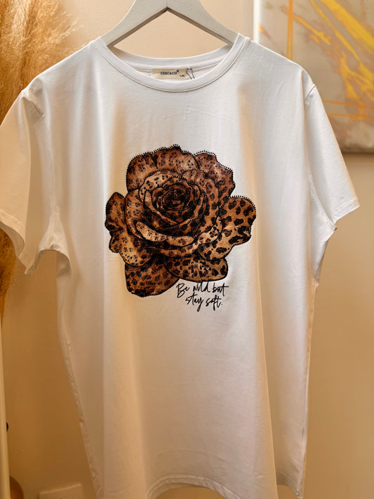Leopard Rose T-shirt