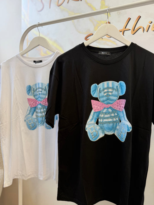 ΑΡΚΟΥΔΑΚΙ ΣΤΡΑΣ T-SHIRT