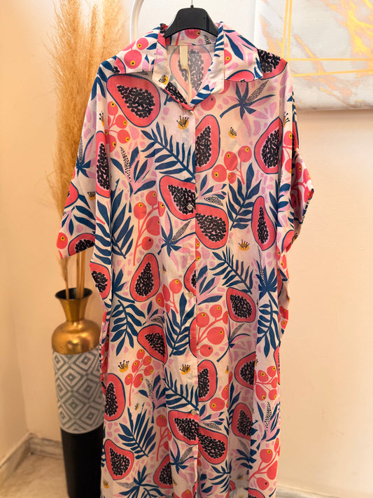 Dragon fruit Plus Size Dress