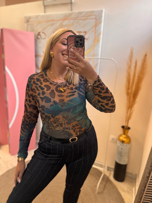 Body Leopard Petrol
