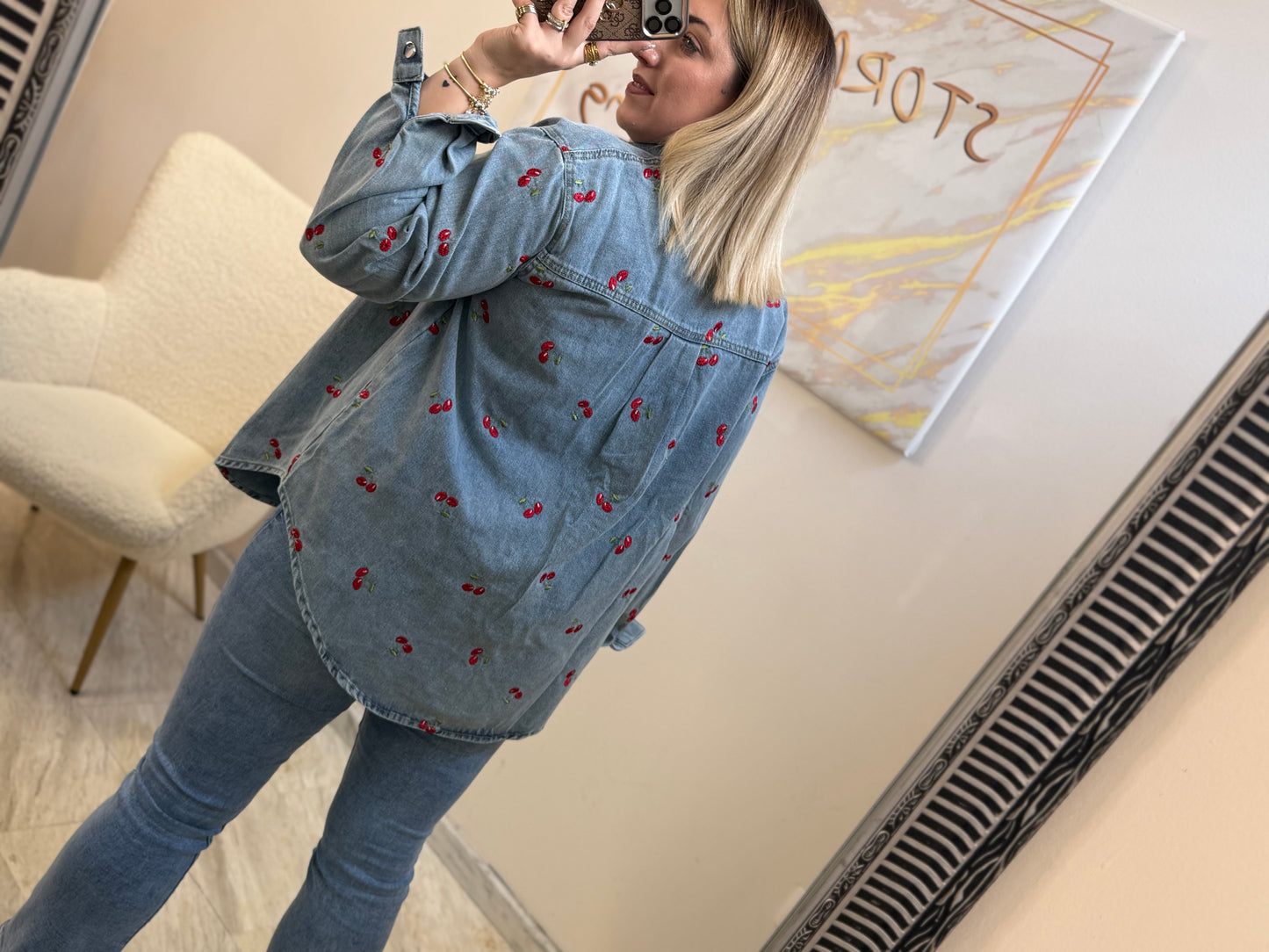 Cherry 🍒 Jean Jacket